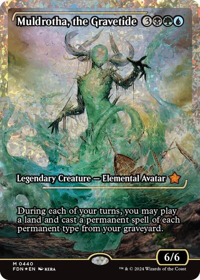 Muldrotha, the Gravetide (Showcase) (Fracture Foil) (Foundations) Near Mint Foil