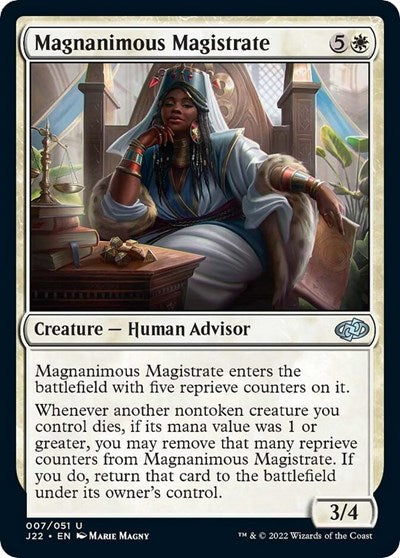 Magnanimous Magistrate (Jumpstart 2022) Light Play