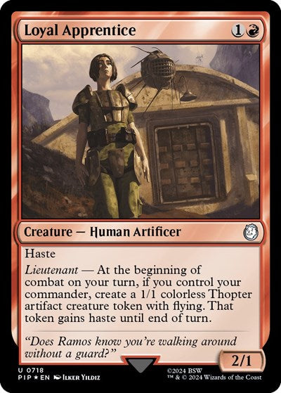 Loyal Apprentice (Surge Foil) (Universes Beyond: Fallout) Light Play Foil