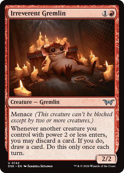 Irreverent Gremlin (Duskmourn: House of Horror) Light Play