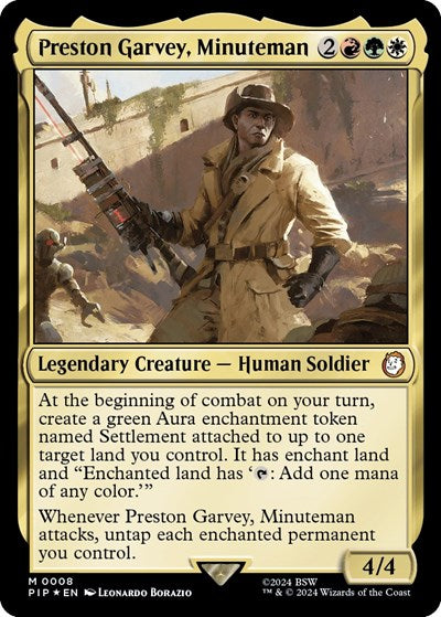 Preston Garvey, Minuteman (Universes Beyond: Fallout) Near Mint Foil