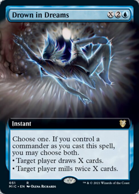 Drown in Dreams (Extended Art) (Commander 2021 Midnight Hunt) Light Play