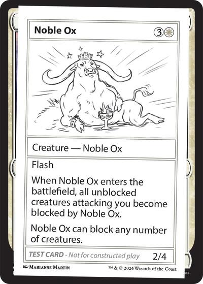 Noble Ox (Mystery Booster 2 Playtest Cards) Near Mint