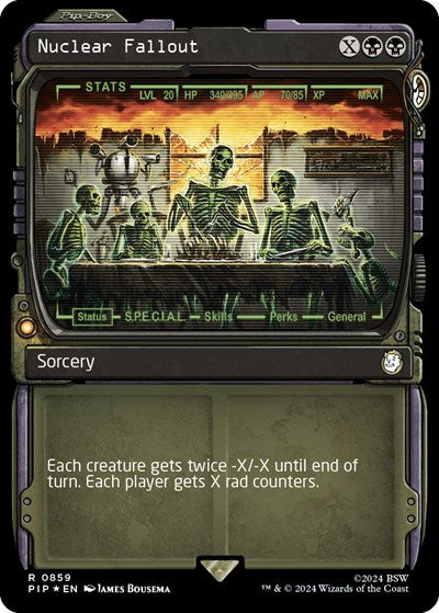 Nuclear Fallout (Showcase) (Surge Foil) (Universes Beyond: Fallout) Near Mint Foil