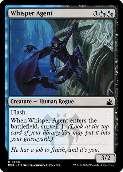 Whisper Agent (Ravnica Remastered) Near Mint Foil