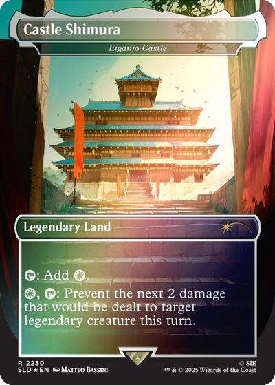 Castle Shimura - Eiganjo Castle (Rainbow Foil) (Secret Lair) Near Mint Foil