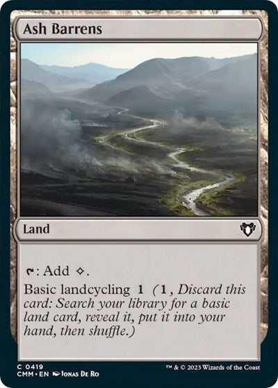 Ash Barrens (Commander Masters) Light Play
