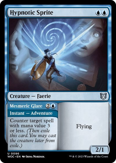 Hypnotic Sprite (Commander: Wilds of Eldraine) Light Play