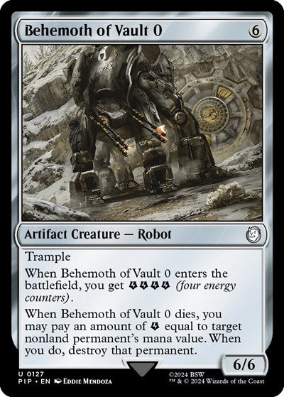 Behemoth of Vault 0 (Universes Beyond: Fallout) Light Play Foil