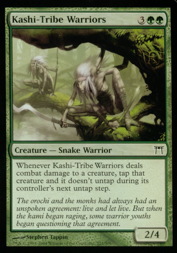 Kashi-Tribe Warriors (Champions of Kamigawa) Light Play Foil