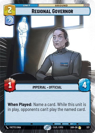 Regional Governor (Hyperspace) (Spark of Rebellion) Near Mint Foil
