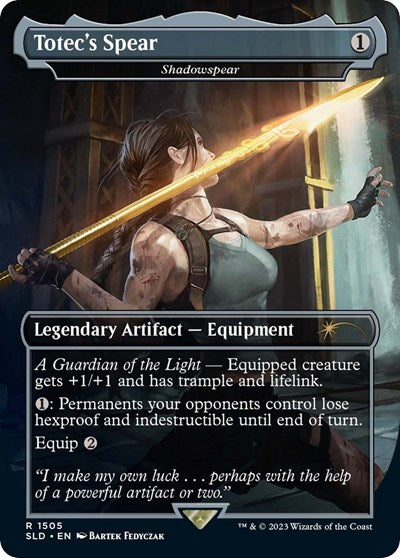 Totec's Spear - Shadowspear (Secret Lair) Light Play Foil