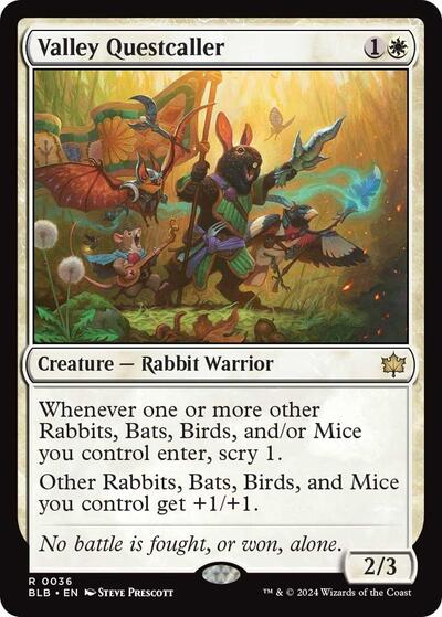 Valley Questcaller (Bloomburrow) Near Mint Foil
