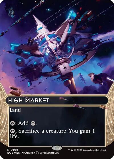 High Market (0108) (Borderless) (Galaxy Foil) (Stellar Sights) Near Mint Foil