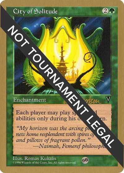 City of Solitude - 1997 Svend Geertsen (VIS) (SB) (World Championship Decks) Medium Play