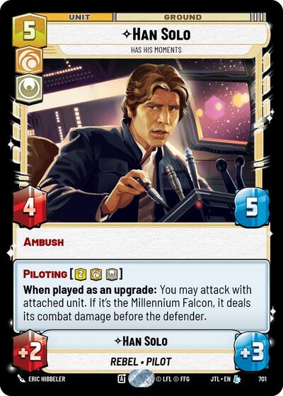Han Solo Has His Moments (Foil) (Jump to Lightspeed) Near Mint Foil