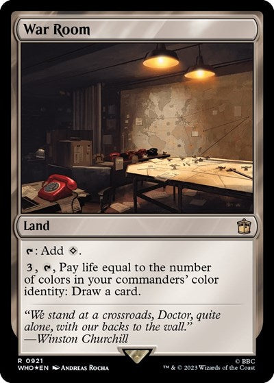 War Room (Surge Foil) (Universes Beyond: Doctor Who) Light Play Foil