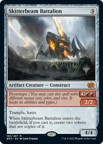 Skitterbeam Battalion (Promo Pack: The Brothers War) Light Play Foil