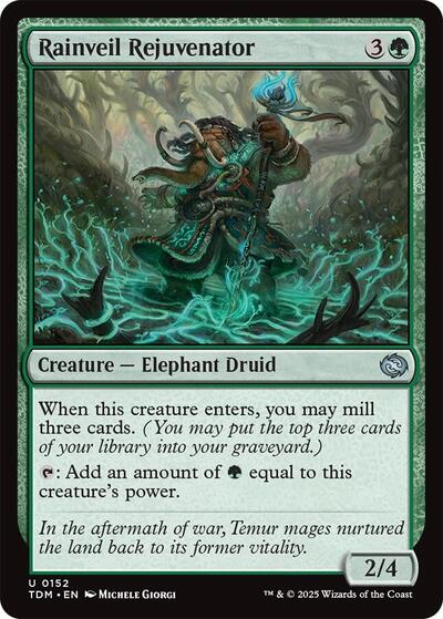Rainveil Rejuvenator (Tarkir: Dragonstorm) Light Play