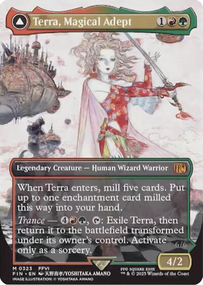 Terra, Magical Adept (Borderless) (Universes Beyond: FINAL FANTASY) Near Mint Foil