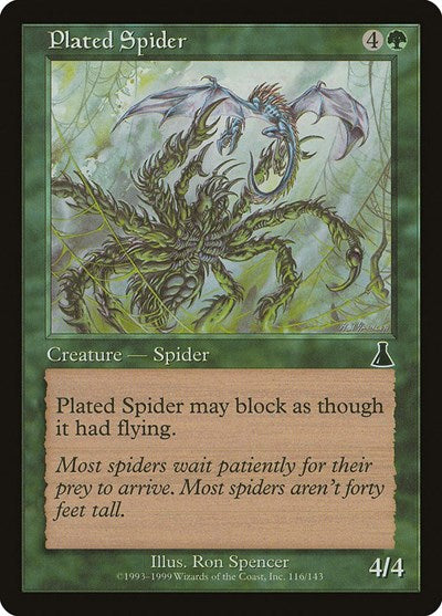 Plated Spider (Urza's Destiny) Near Mint Foil