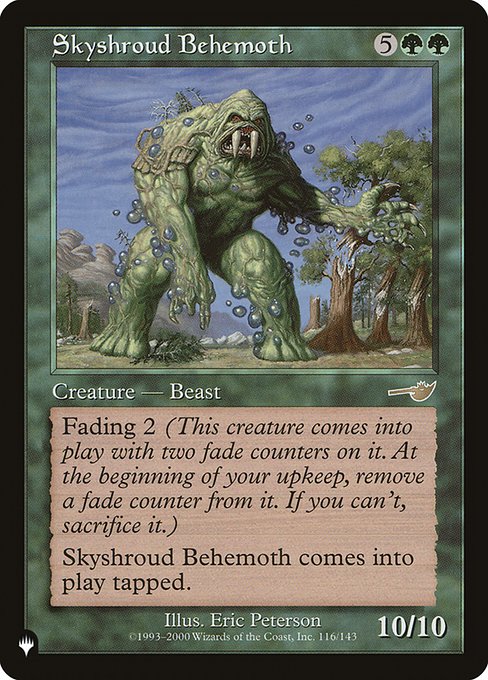 Skyshroud Behemoth (The List) Medium Play