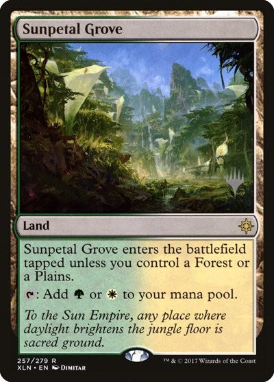 Sunpetal Grove (Promo Pack: Core Set 2020) Light Play Foil