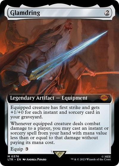 Glamdring (Extended Art) (Universes Beyond: The Lord of the Rings: Tales of Middle-earth) Near Mint