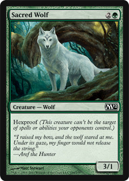 Sacred Wolf (Magic 2012 Core Set) Medium Play