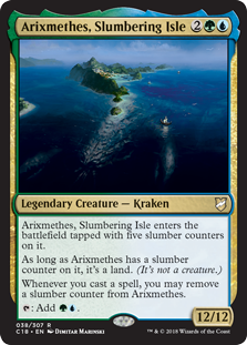 Arixmethes, Slumbering Isle (Commander 2018) Light Play