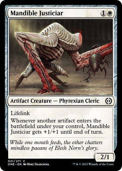 Mandible Justiciar (Phyrexia: All Will Be One) Medium Play
