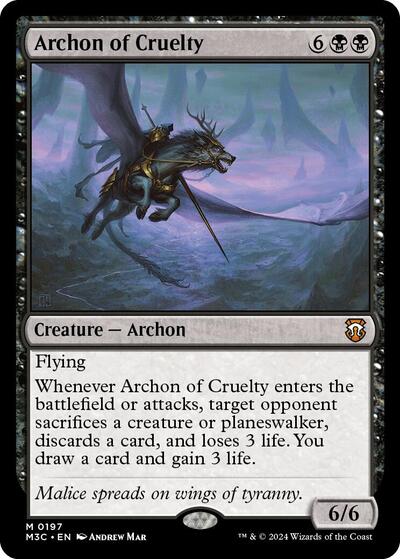 Archon of Cruelty (Commander: Modern Horizons 3) Near Mint