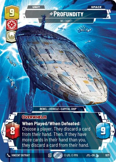 Profundity We Fight! (Prestige Foil) (Jump to Lightspeed) Near Mint Foil