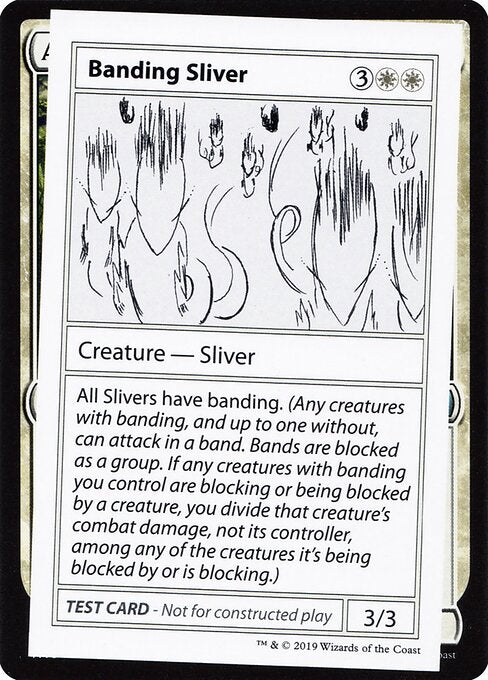 Banding Sliver (No PW Symbol) (Mystery Booster Test Print 2021) Medium Play