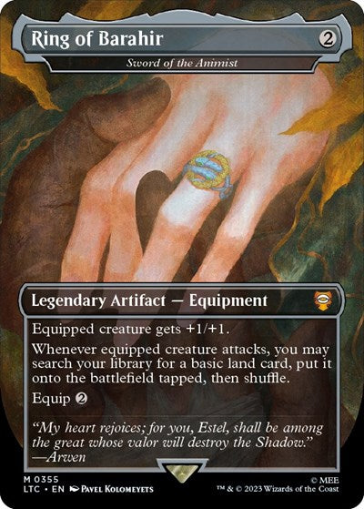 Ring of Barahir - Sword of the Animist (Commander: The Lord of the Rings: Tales of Middle-earth) Light Play
