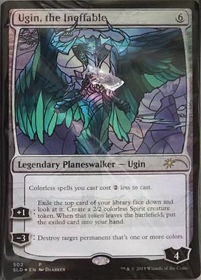 Ugin the Ineffable Stained Glass (Secret Lair) Light Play Foil