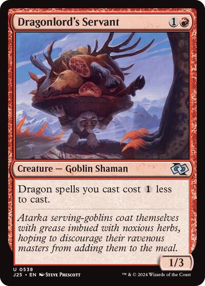 Dragonlord's Servant (Foundations Jumpstart) Medium Play