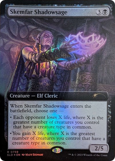 Skemfar Shadowsage (Extended Art) (Secret Lair) Near Mint Foil