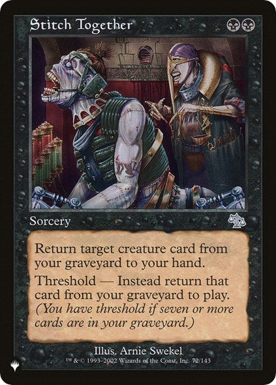 Stitch Together (The List) Medium Play