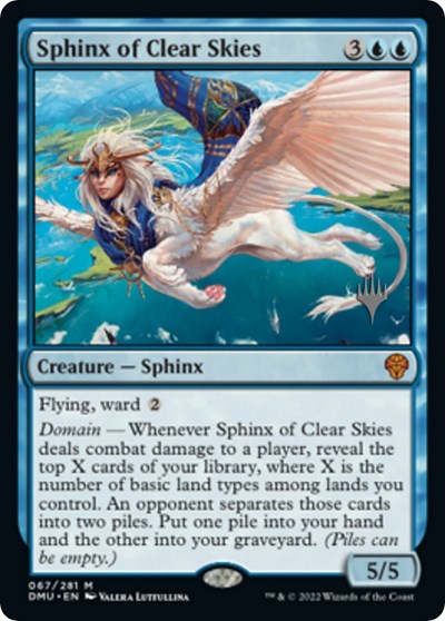 Sphinx of Clear Skies (Promo Pack: Dominaria United) Near Mint Foil