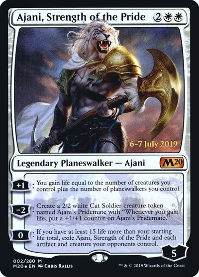 Ajani, Strength of the Pride (Promos: Prerelease Cards) Near Mint Foil