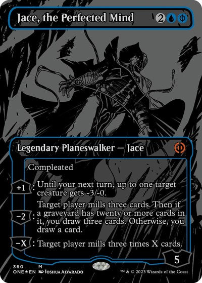 Jace, the Perfected Mind (Oil Slick Raised Foil) (Phyrexia: All Will Be One) Near Mint Foil