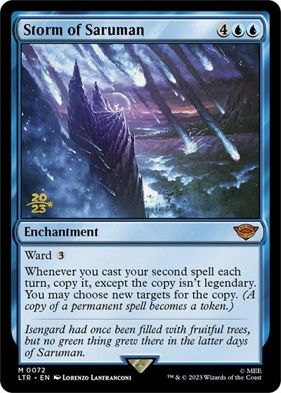 Storm of Saruman (Promos: Prerelease Cards) Light Play Foil