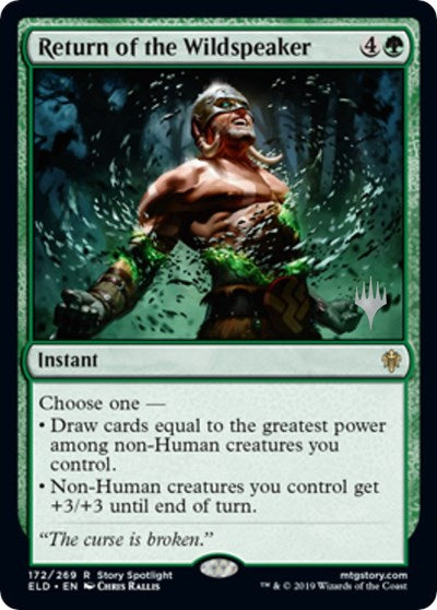 Return of the Wildspeaker (Promo Pack: Throne of Eldraine) Light Play Foil