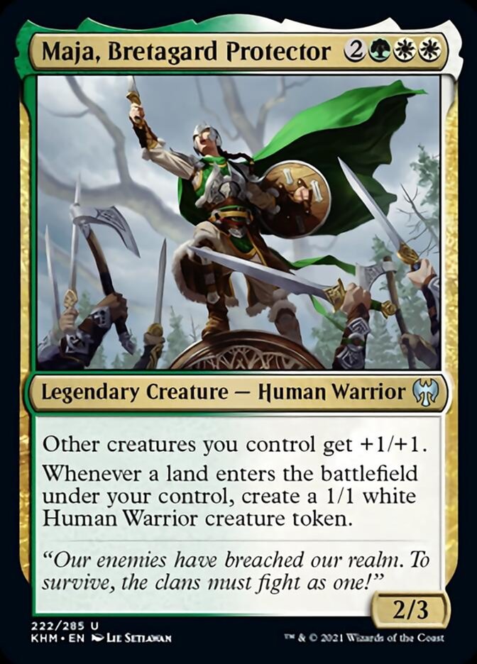 Maja, Bretagard Protector (Kaldheim) Light Play Foil