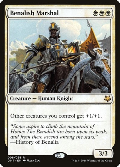 Benalish Marshal (Magic Game Night) Medium Play