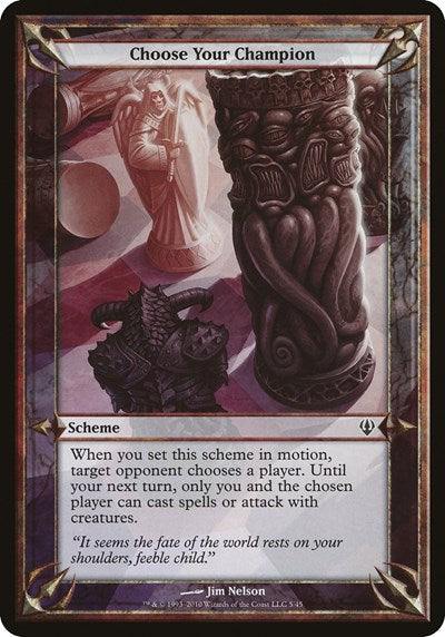 Choose Your Champion (Archenemy) (Oversize Cards) Near Mint