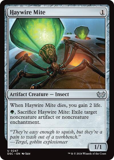 Haywire Mite (Commander: Duskmourn: House of Horror) Light Play