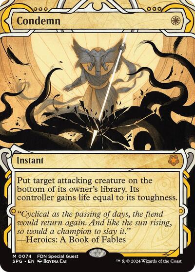 Condemn (Showcase) (Special Guests) Light Play Foil