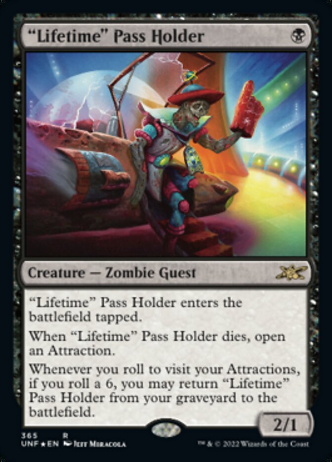 Lifetime Pass Holder (Galaxy Foil) (Unfinity) Light Play Foil